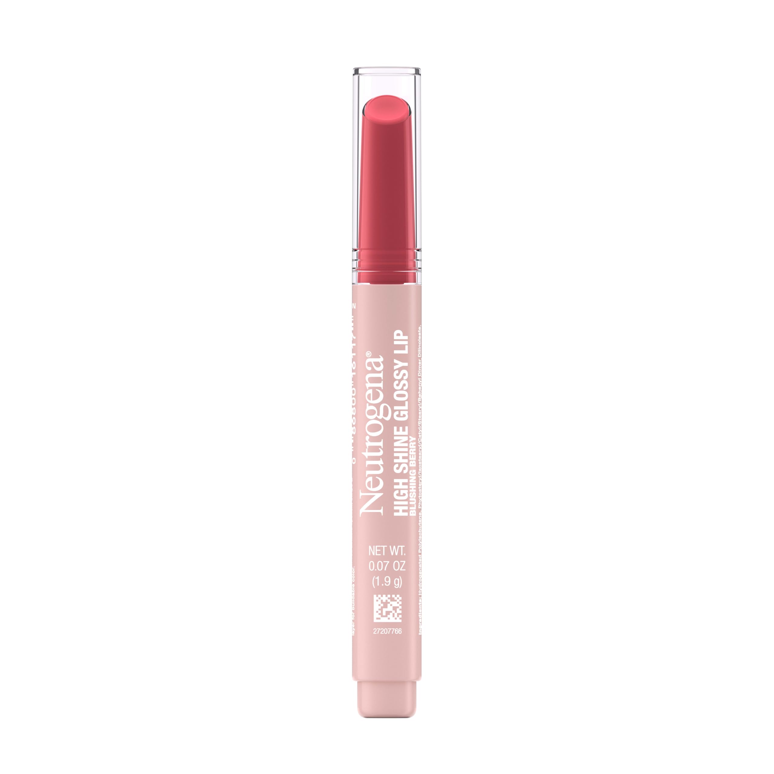 Neutrogena High Shine Glossy Lip, Blushing Berry, 0.07 oz Blushing Berry 1 Count (Pack of 1)