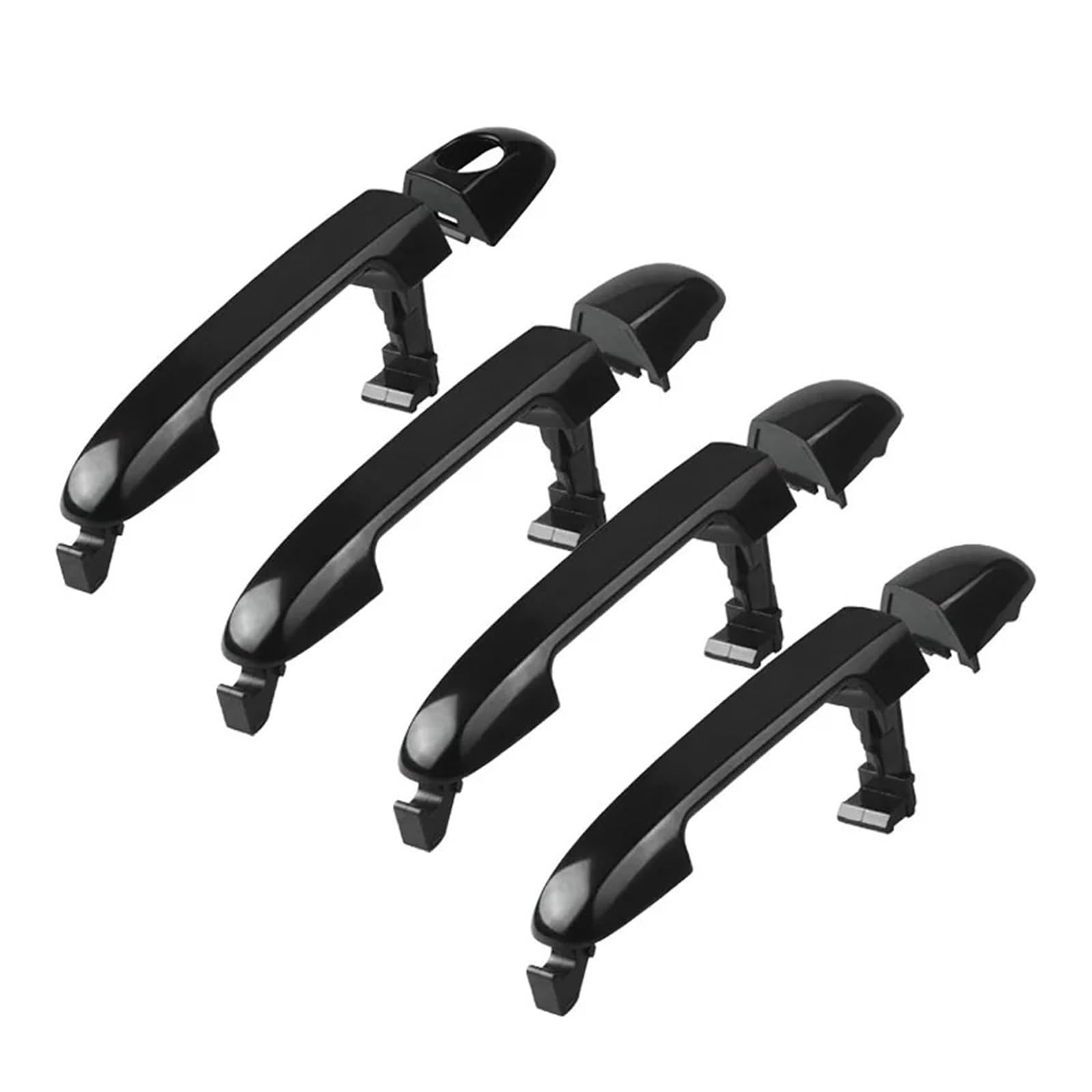 Nokrgqw 4Pcs Left Handle Passenger 826512H0007f 826512H000 Exterior Door Handle For Hyundai For Elantra 2007-2012 For I30 For Wagon For Hatchback 2007-2012(4Pcs)