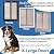 PlexiDor Performance Pet Doors for Dogs and Cats - Door Mount Dog Door with Lock and Key - Bronze, X-Large Sizes