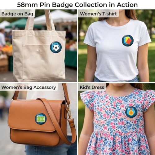 Image of Motivational Pins Badges 58mm Size | Round Button Badges | Inspirational Quotes | Return Gift | Event Badges | Kids Badges | Women brooches | Perfect for Backpacks