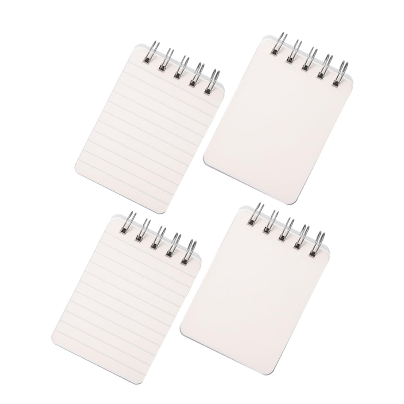 Uonlytech 3 Set Mini Taccuino Portatile Quaderno A Righe Universitarie Mini Quaderni Notebook E Riviste Foderato Blocco Note Compatto Per Ufficio Piccola Pad Di Memo Carta Bianca 4 Pezzi*3