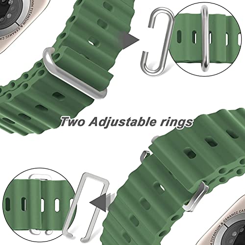 Image of IBS Ultra Seris 8 Smart Watch Men two Watch NFC Door Unlock Smartwatch Bluetooth Call Wireless Charge Fitness Bracelet (ULTRA ALFALFA RUBBER STRAP (ARS))