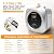 Kenuos Mini Tank Water Heater 2.5 Gallon Under Sink Instant Water Heater with LED Dsiplay,T&P Valve,3-Way Diverter,110V 120V Small Hot Water Heaters for Kitchen Apartment RV Bathroom Gray