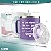 KLUBI May You Be Proud Of The Work You Do - Therapists Gifts for Women 14 Ounce Tumbler Purple Mug Gifts for Therapists Female Thank You Gift for Women Cute Employee Appreciation Gift for Coworkers