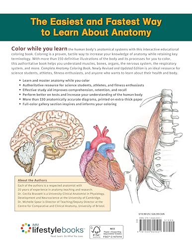 Complete Anatomy Coloring Book, Newly Revised and Updated Edition