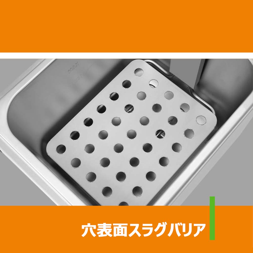 Amazon.co.jp: ステンレス1槽型フライヤー, 業務用電気フライヤー蓋と