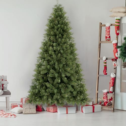 6ft Full Body Unlit Artificial Christmas Tree, Realistic Dense Pine with 1,000 Branch Tips, Hinged...