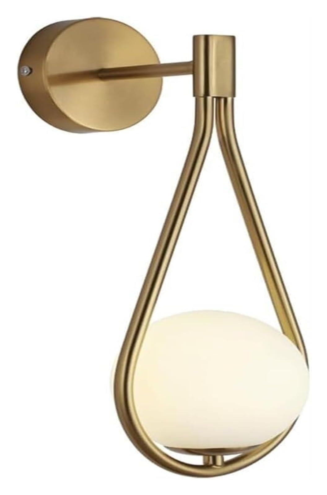 VDOQTLJT Indoor Wall Light White Spherical Glass Lamp Iron Stairs Hall Restaurant Sconce Lamps sconces