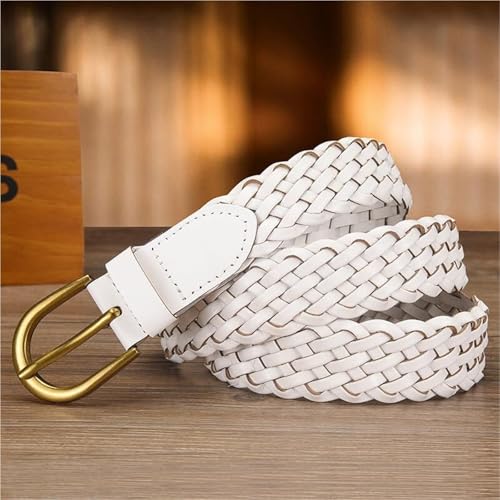 Ceinture tressée femme casual buckle alliage accessoire mode pantalon robe - 5
