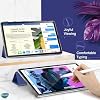 Microsonic Huawei MatePad 11.5 için Kılıf Slim Translucent Back Smart Cover Mor [MatePad 11.5 ile Uyumlu Kılıf - Mor]