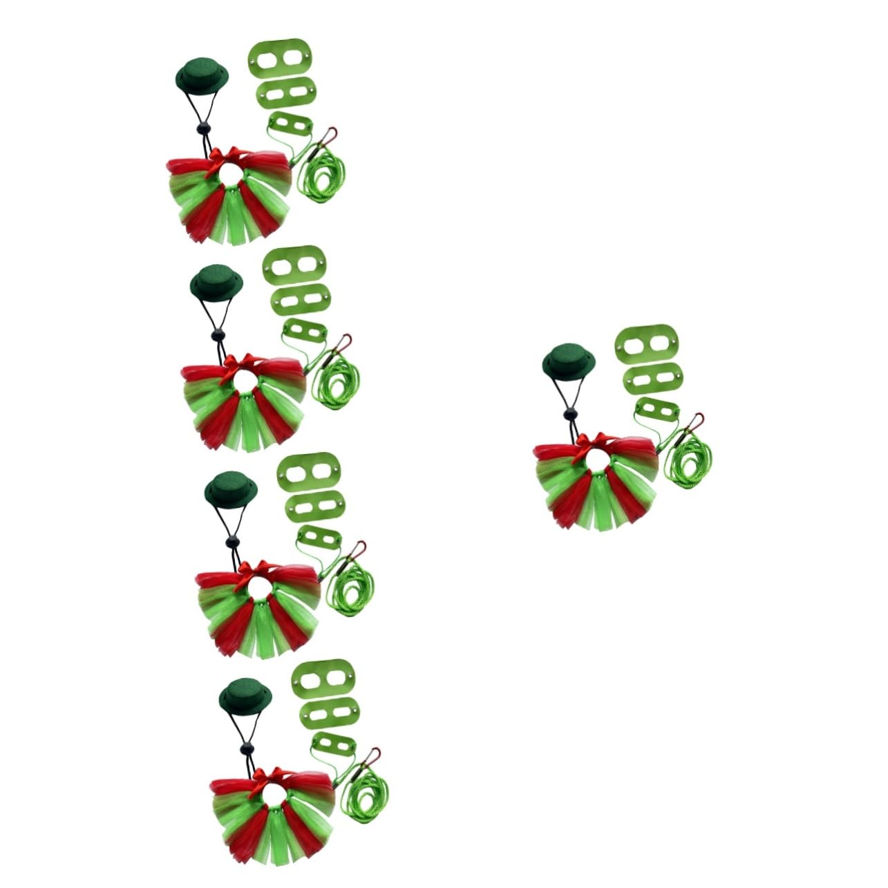 VANZACK 5sets Guinzaglio Per Lucertole Per Rettile Set Natalizio Per Camaleonti e Draghi Accessori Per Festive