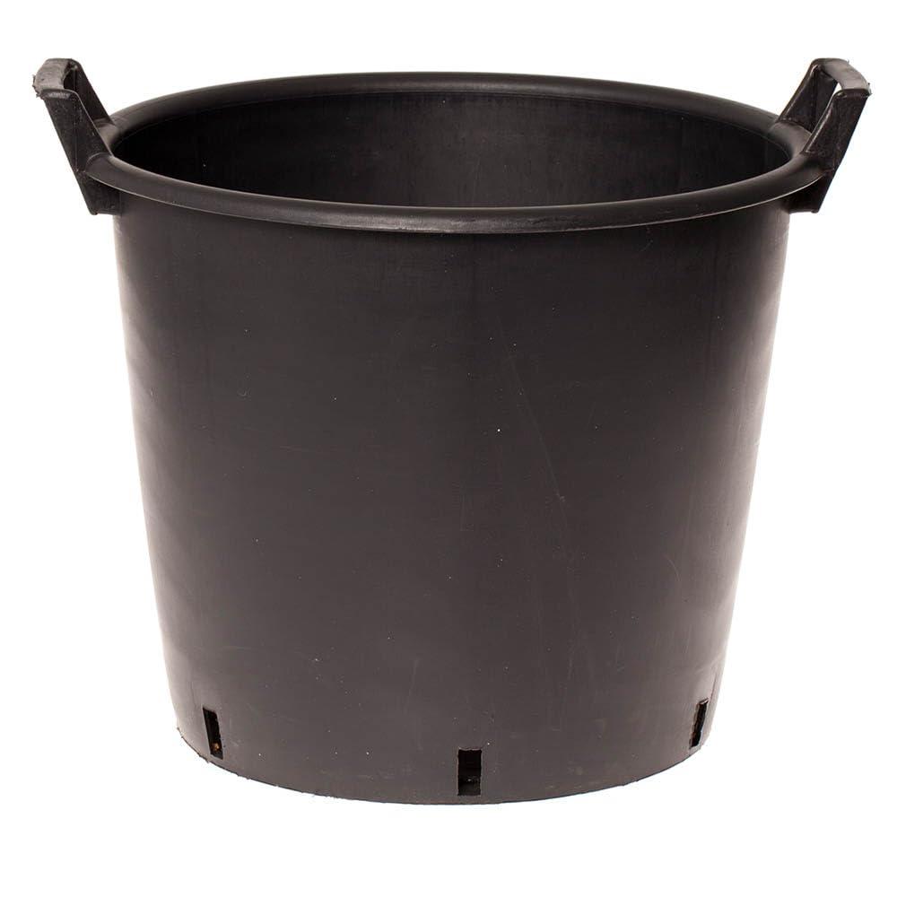 YouGarden Heavy Duty 50 Litre Plant Pot, 50cm Diameter - Plastic Planters for Outdoor Plants, Large Flower Pots for Gardens, Perfect for Flowers, Vegetables & General Use
