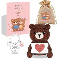 Szhhrxi Osito de Ganchillo a Mano, Regalo Pareja - Oso Peluche,