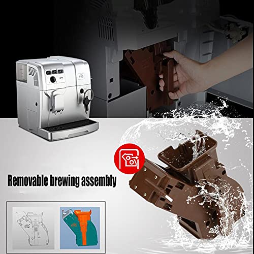 MKXF Kaffeemaschine, Italienische Automatische Kaffeemaschine, Haushaltsautomatischer Kleiner Smart Mühle… – Bild 7