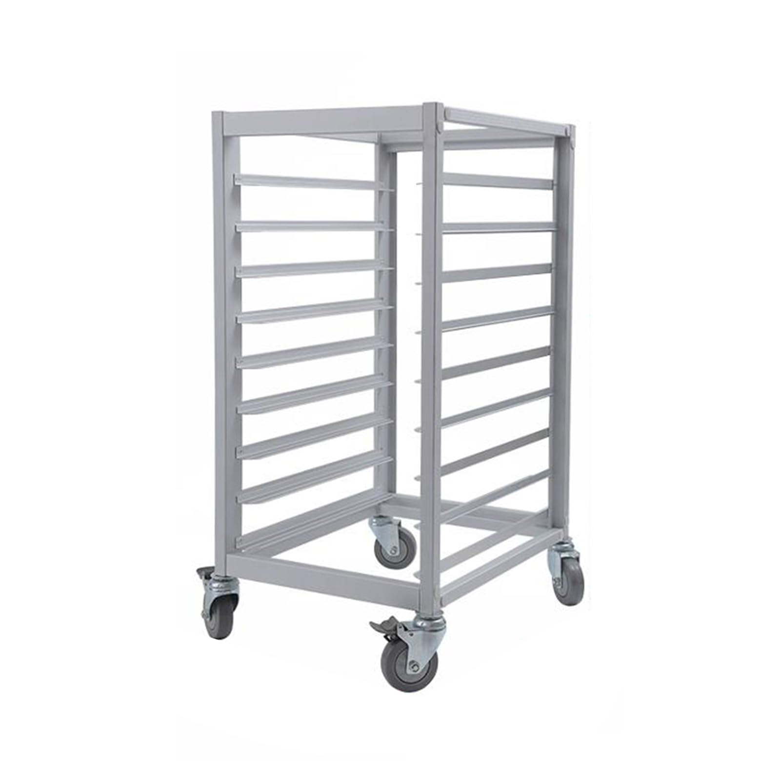 Generisch 9-lagiges Brotbackblech-Gestell aus Aluminium für Küche, Gastronomie, Bäckereien und Restaurants – platzsparende Aufbewahrungsschale (100 x 62,5 x 47 cm)