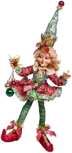 Mark Roberts 51-64148 Collectible Figurine, North Pole Joyful Elf Small 14.5 Inches