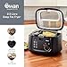 Swan SD6080BLKN 2.5 Litre Deep Fat Fryer with Viewing Window, Adjustable temperature controls, Easy Clean, 1800W, Black