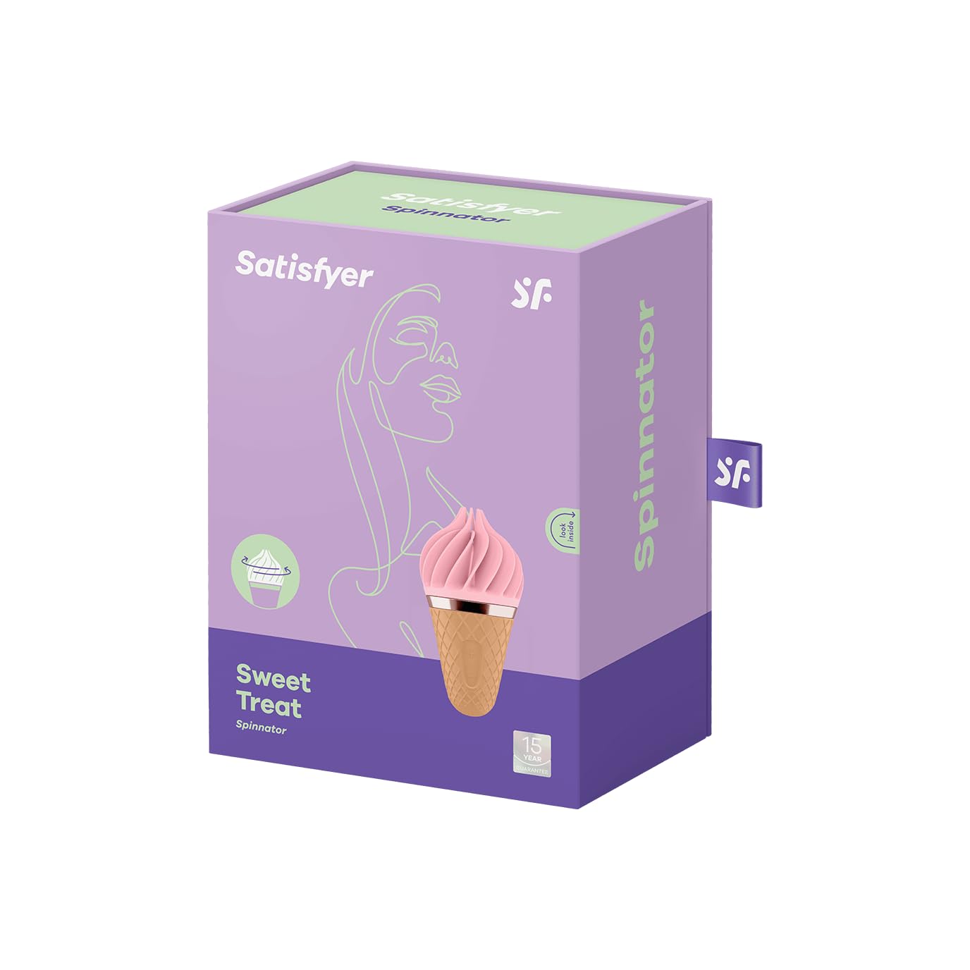Satisfyer Sweet Treat Vibratore Clitorideo | Vibratori da appoggio con 11 Programmi di Rotazione | Sex Toy impermeabile (IPX7) per Donne | Ricaricabile con Cavo USB | Sex Toys in Rosa