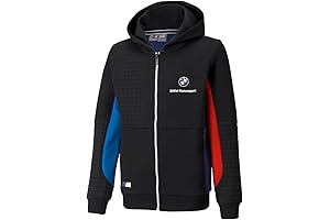BMW Boys Zip Up Black Hoodie Jacket