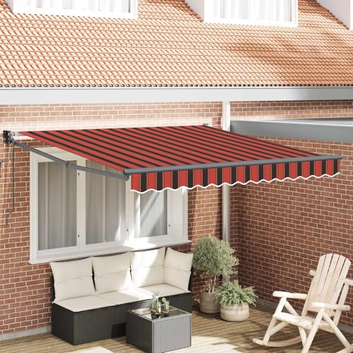 Auvent rétractable électrique haut de gamme orange structure robuste en acier enduit et aluminium - 2