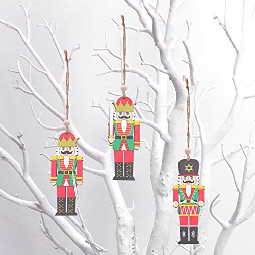 KESYOO 3 Pcs Enfeites de Natal Quebra-Nozes árvore de Natal Decorações Penduradas Temporada Festiva