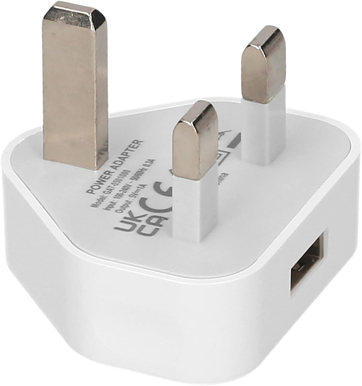 Tidrop 5V 1A USB 100-240V Input DC Charging Multifunction Power Adapter for Electronic Devices (UK Plug, White)