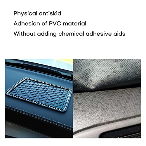 Slip Mat Crystal-Rhinestone Automobile Silicone Mat Pad Car Sticky for Phone Car