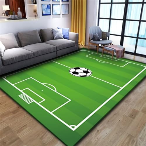 Tapis de chambre à coucher durable football 200x200 anti-bruit et doux