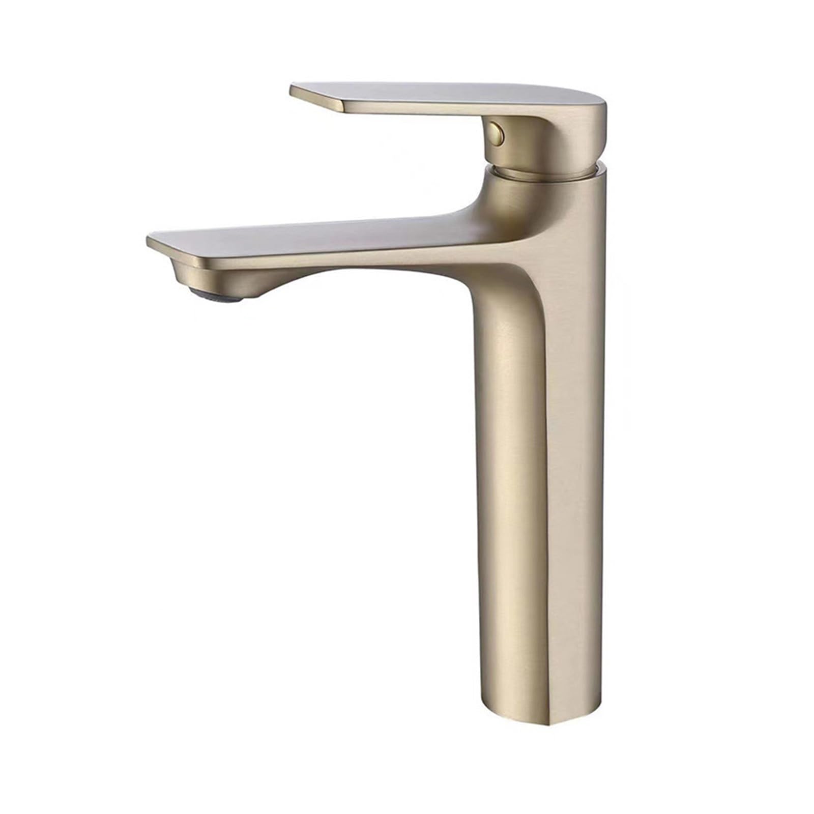 Mitigeur de lavabo vertical or pour vasque hors sol esthétique