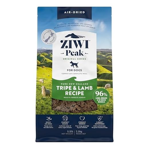 ZIWI Peak Air-Dried Dog Food – Tripe & Lamb - All Natural, High Protein, Grain Free, Limited Ingredient w/ Superfoods (88oz)