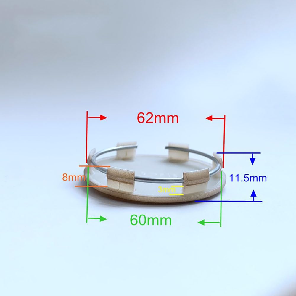 Dzggs 4 Pièces Cache Moyeux Maserati Ghibli 60mm - Enjoliveurs Centre Roue Logo