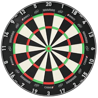 WINMAU Dartscheibe Blade 360 – Triple Core Carbon Steeldartscheibe, volle Rotation, symmetrische Grafik für Profi-Turniere