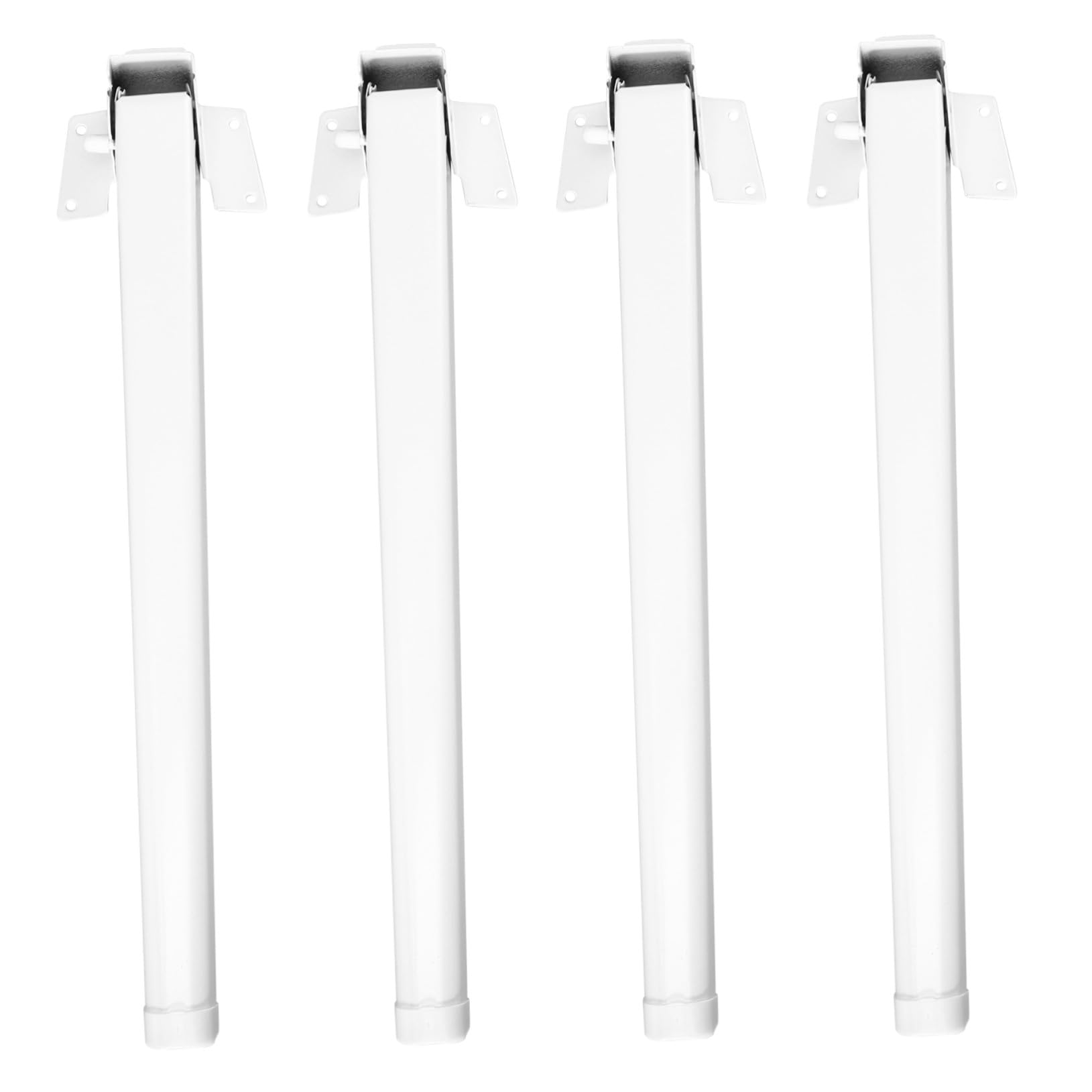 Klappbares Möbelbein aus Eisen, 4 Stück, 28cm, Weiß, für Tisch