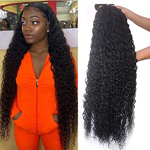 8-40inch Brazilian Curly 1 Bundle 100% Virgin Jerry Curl 18 inch Human Hair Bundles Remy Wet and Wavy Human Hair Weave Bundles (18inch, curly wave)