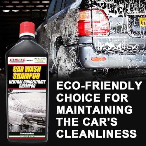 Image of MAFRA Car Wash Shampoo - High Foaming Formula for Exterior Cleaning | Safe on Paint & Coatings | Available in Multiple Variants & Sizes (1L)