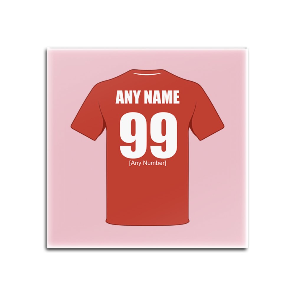 UNIGIFT Personalised Gift - Swindon Town Square Gloss Hardboard Coaster (Football Club Design Theme, Colour Options) - Any Name/Message on Your Unique Mat Pad - The Robins