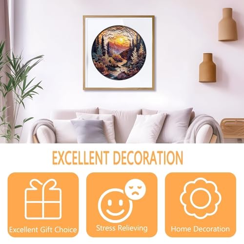 Puzzle de madera Sunset Forest para adultos 100 piezas, modelo LZPT979 miniatura 6