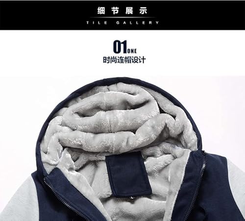 Howeet Casaco de Inverno Masculino Camisa de Suor para Homens Espesso Casaco Casacos Quentes Zíper J