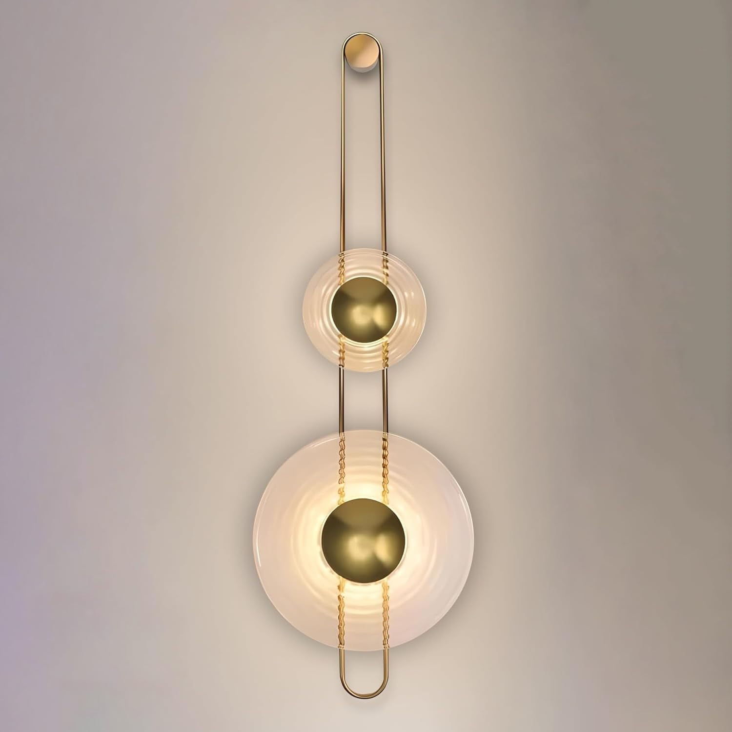 Smartway® Billie Modern Glass LED Wall Lamp | Dual Globe Wall Sconce with 3 Color Modes | Stylish Wall Mounted Light for Living Room, Bedroom, Bedside & Home Décor | 1-Year Warranty-image-3