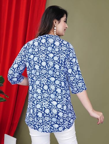 Image of FebQ Printed Shirt Style Top for Women