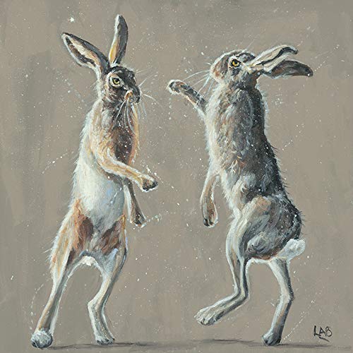 The Art Group Louise Brown Fisticuffs Canvas Print, Cotton, Multi-Colour, 1.8 x 85 x 85 cm