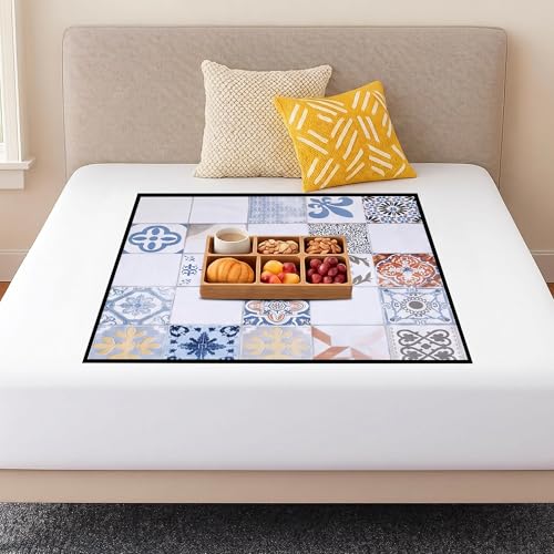 Image of Star Weaves Waterproof Bed Server /Food Mat /Bedsheet Protector /Reversible in 3 Layered Heavy Material(Colour and Print Might Vary According to Availability) / Bed Server mat Place Mat (KUM194)