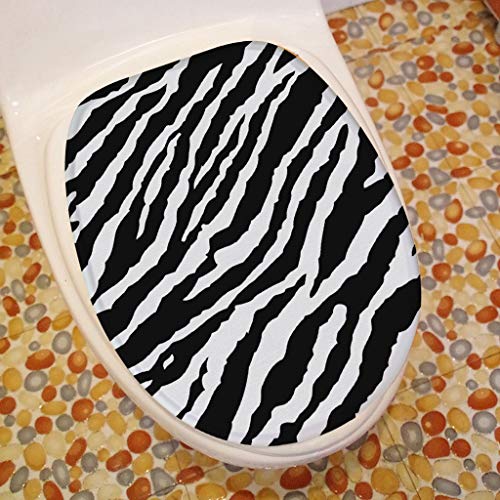 Badematte Set Dreiteilige Bad Flannel Black Strips Anti-Rutsch-Wasseraufnahme Teppich Bottom Mat WC Sitzmatte (Size : L) – Bild 4