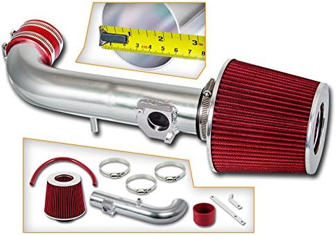 Velocity Concepts Short Ram Air Intake Kit + Red Dry Filter Compatible with 00-02 Toyota Corolla DOHC 1.8L L4