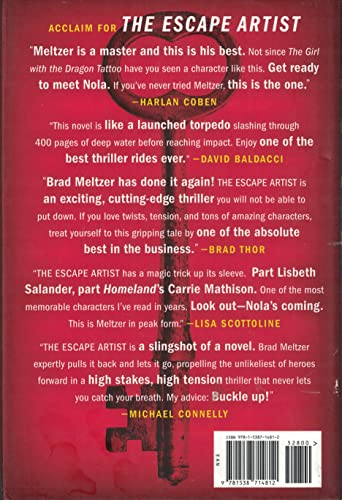 The Escape Artist (Autographed Copy) 1538714817 Book Cover
