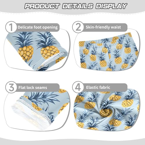 senya Girls Printed Leggings Yoga Pants Pineapple Pattern for Kids in 4t to 10 Years, 4T3