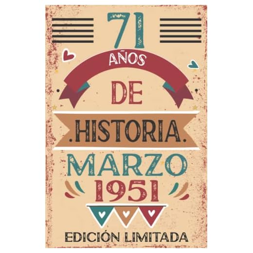 71 Años De Historia Marzo 1951: 71 años. Libro de visitas, cuaderno, 110 páginas de felicitaciones, idea de regalo, regalo Para la esposa, novia, mujer, La madre