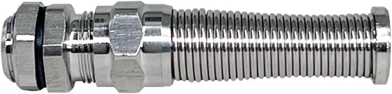 304 Stainless Steel Stress Relief Bend Protection Metric Metal Cable Joint Gland M10 M12 M14 M16 M18 M20 Anti Bending Gland(M14X1.5 For4-8mm)