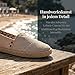Imagen de GLAMORA Alpargatas Hombre Esparto Náuticos Lona Sin Cordones Transpirables Antideslizantes Zapatos Verano Slip On Calzado Casual Ligero Cómodo Mocasín Tela Suela Yute Estilo Comodidad beige-42
