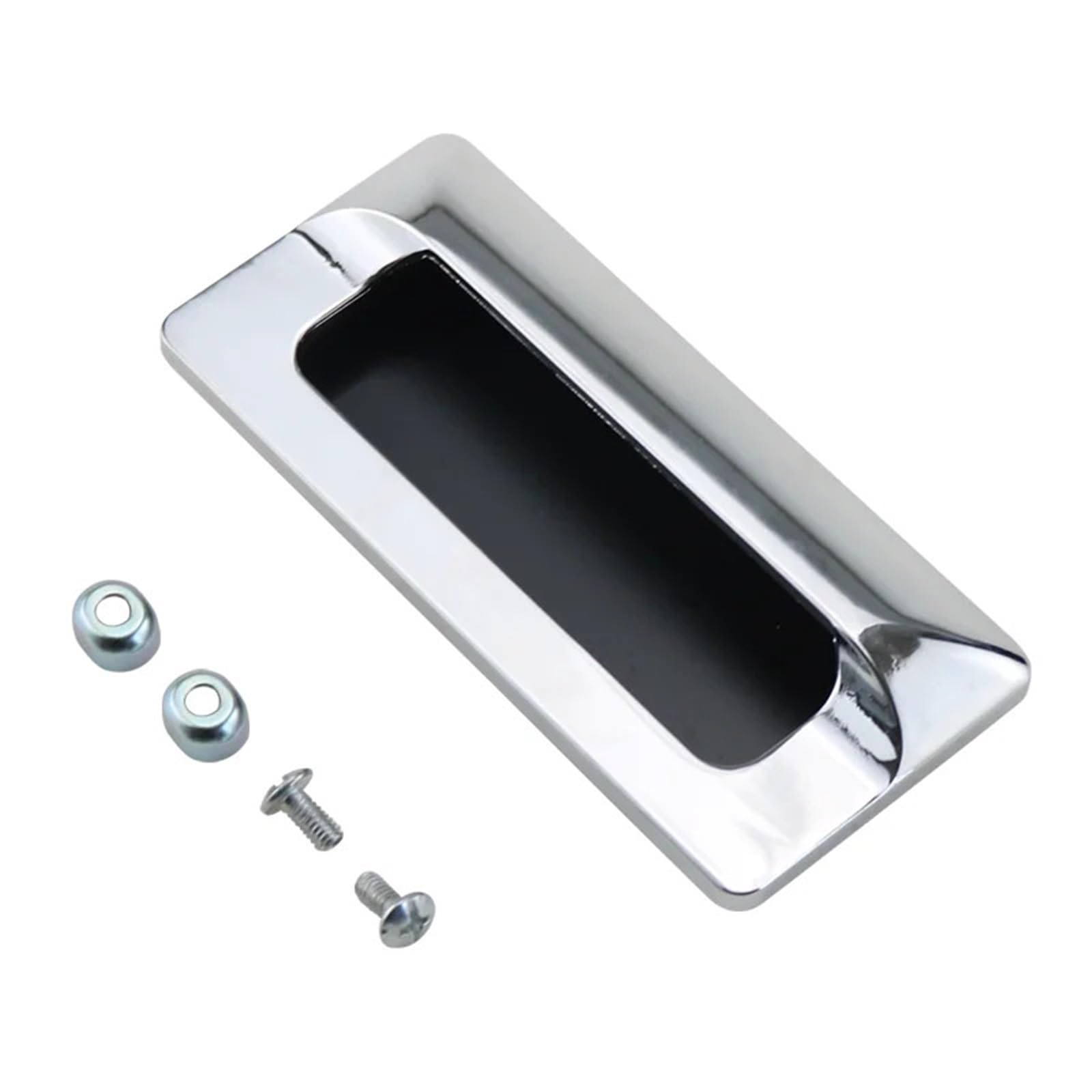 Poignée de porte coulissante encastrée gain de place pour meuble de rangement et atelier